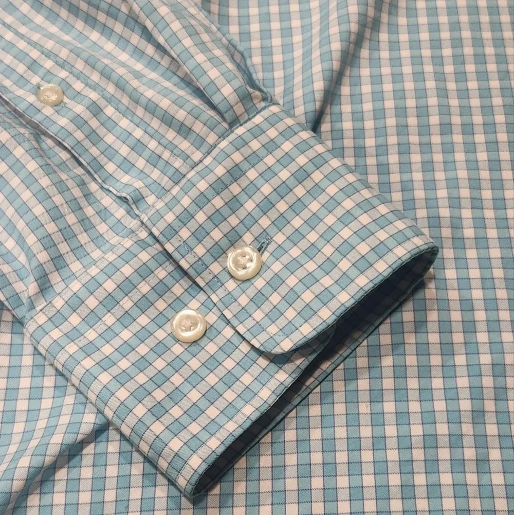 Peter Millar Summer Comfort Mens Long Sleeve Button-up Size XXL-2X